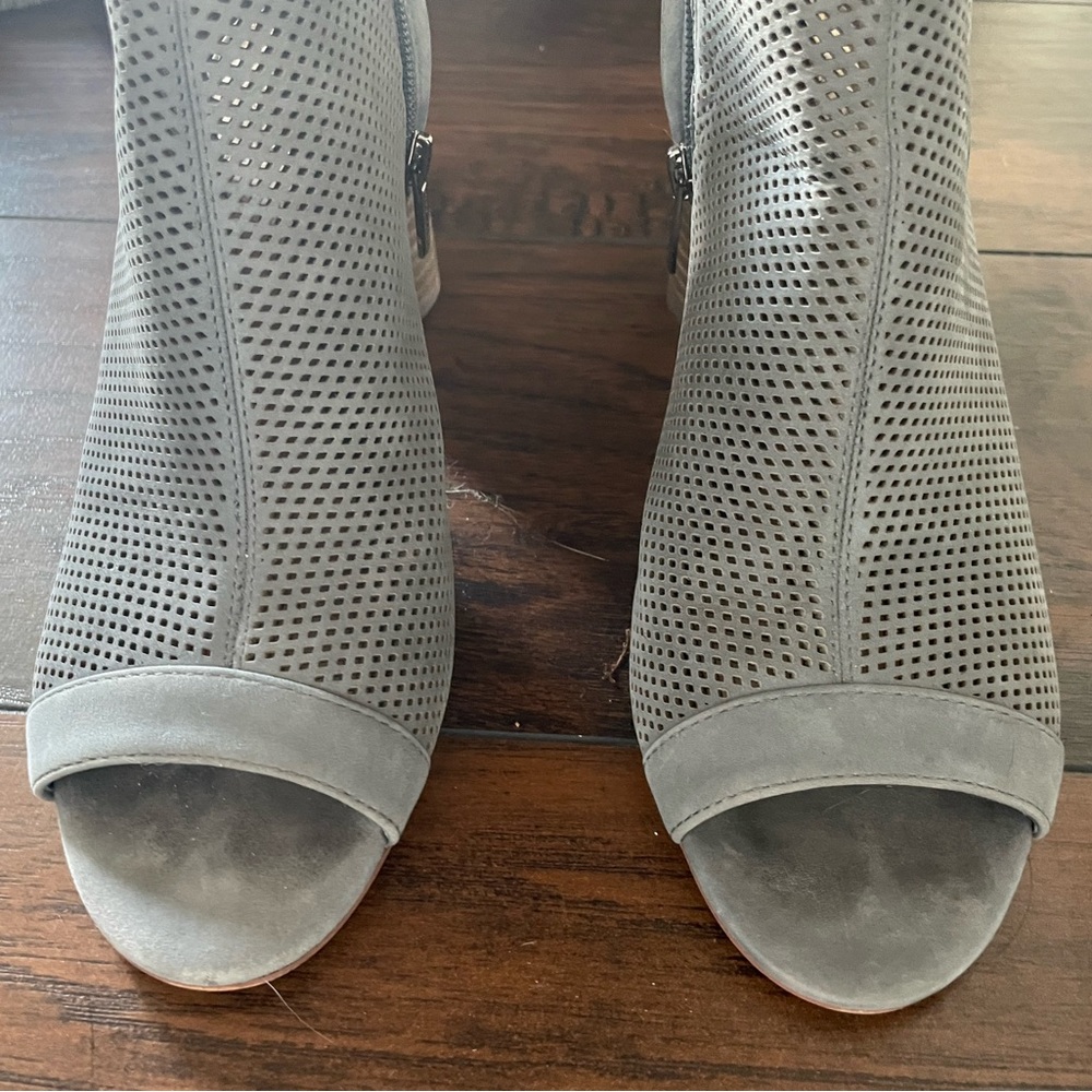 Vince Camuto Gray Open Toed Heeled Booties - image 7